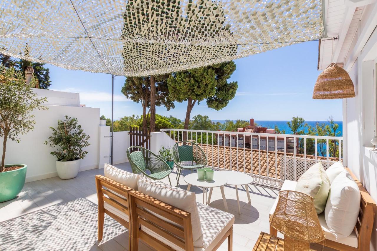 Casa De La Playa. Beach House With Magnificent Sea مالقة المظهر الخارجي الصورة